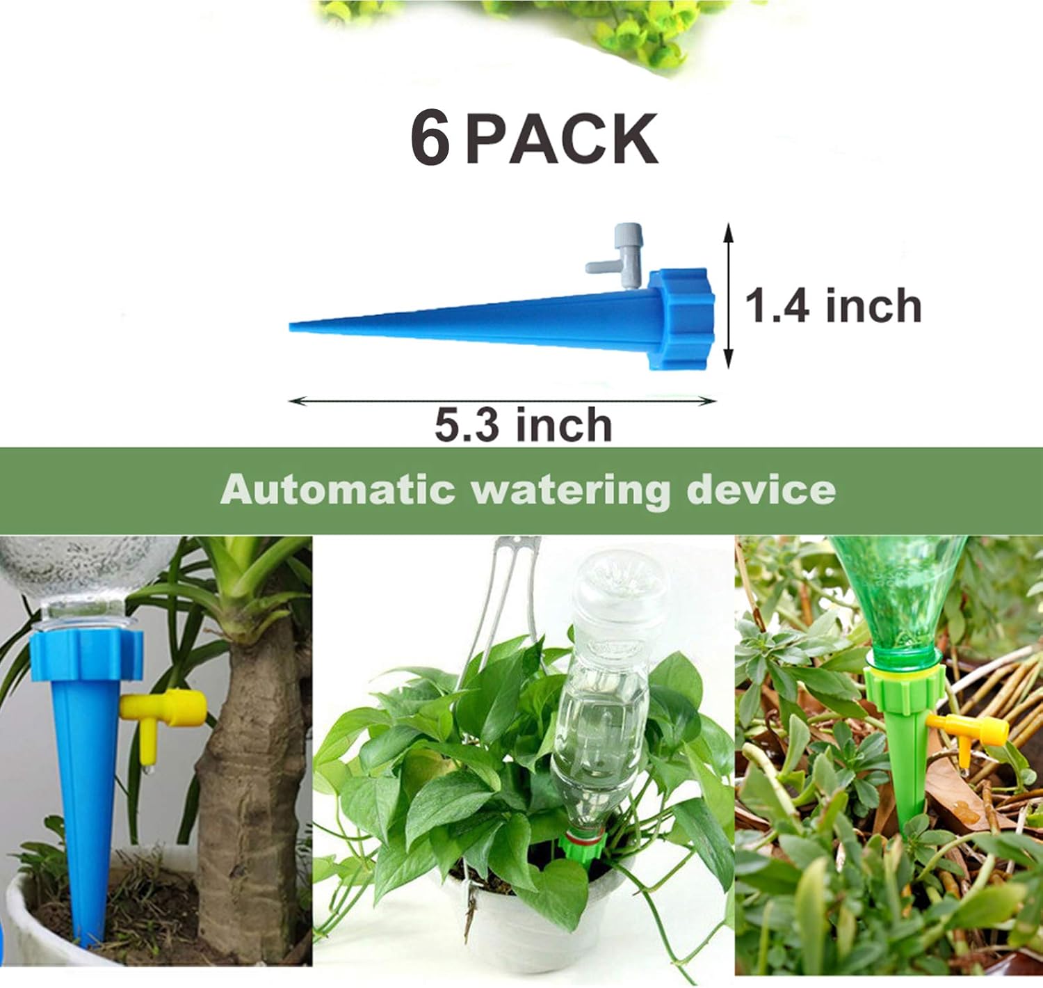 Thumbnail 2 de 12 Pack Half Round Garden Plant Support Stakes with Interlinking Rings (25x40cm)