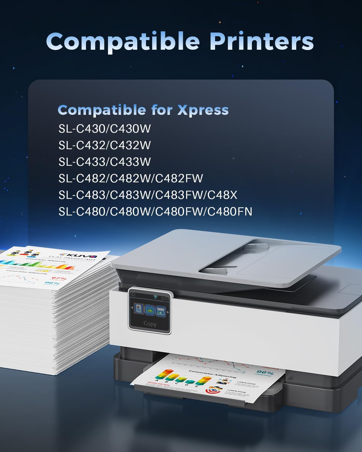 Detalle 2 de Kuva CLT-K404S toner compatibile 2 pezzi 🖨