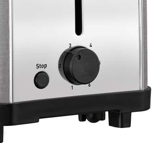 Detalle 2 de Moulinex Classic: Tostador de Acero Inoxidable con 2 Ranuras Largas (LS330D) y 6 Niveles de Tostado