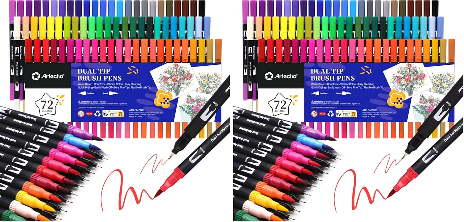 Thumbnail 6 de Artecho Dual Brush Pen Set 36 Farben