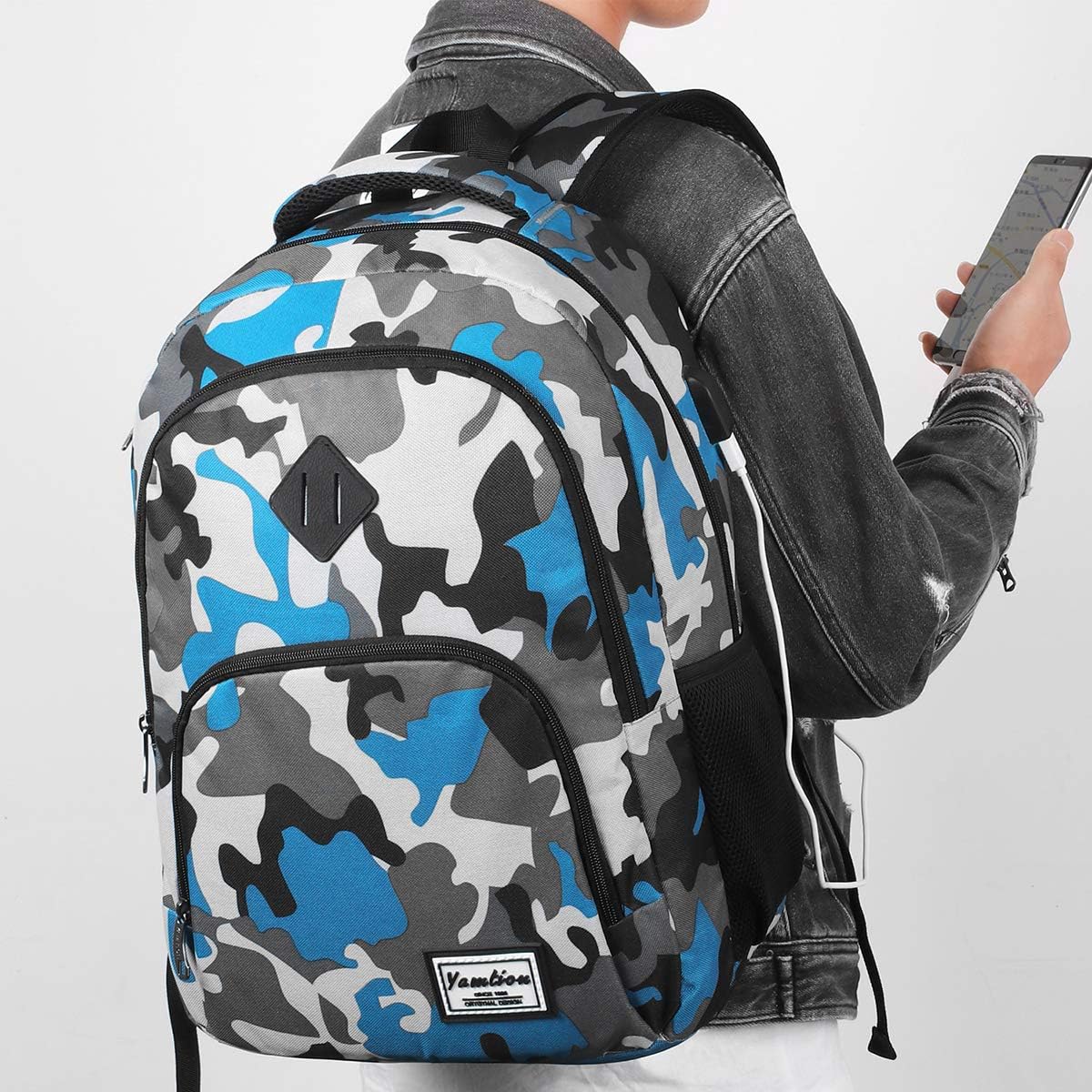 Thumbnail 6 de YAMTION Mochila 17.3" para escuela, trabajo y viajes