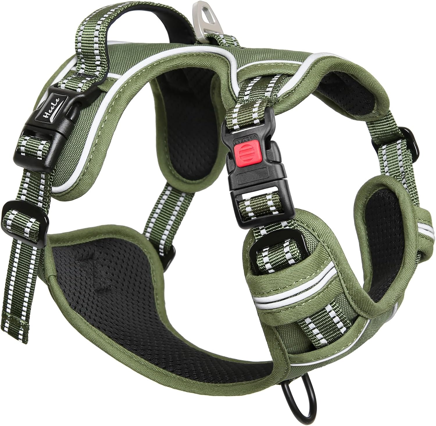 Thumbnail 6 de HEELE Dog Harness No Pull Medium with Neck Release and Front/Back Leash Rings
