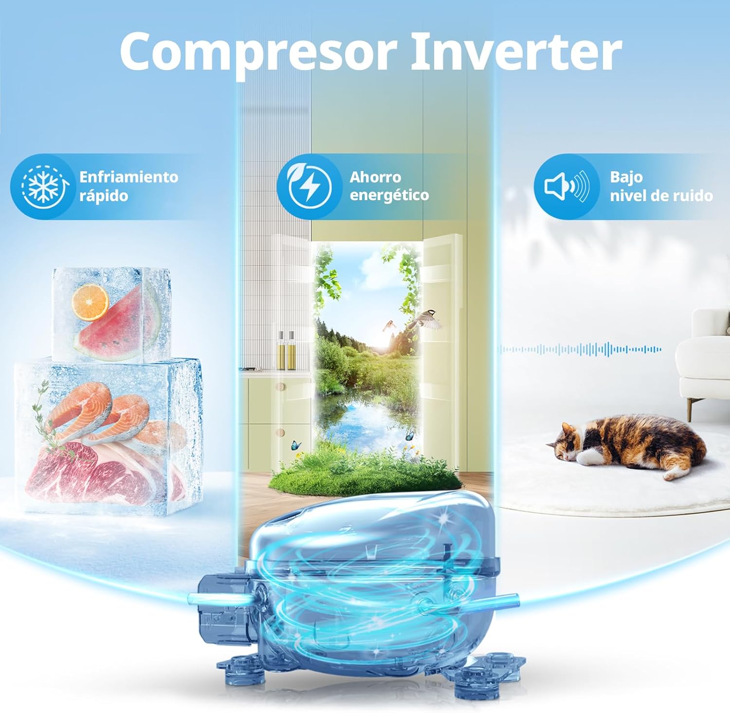 Thumbnail 4 de COMFEE' RCU83WH3EU(E) congelador 88 L