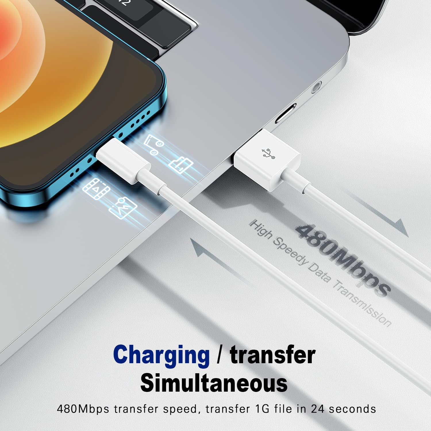 Thumbnail 3 de Apple Lightning Cable 1m MFi certified — 2 pack