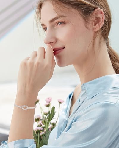 Thumbnail 1 de BOCHOI pulsera de amigas de acero inoxidable en set de 2 con nudo de serpiente