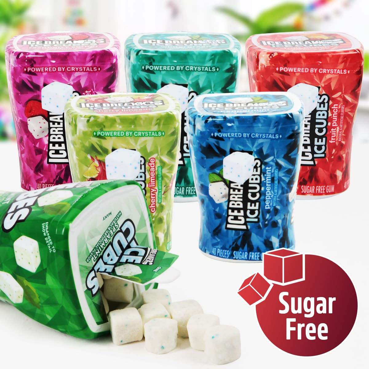 Detalle de IceCubes 6-Pack Sugar-Free Gum Variety Pack with Six Flavors