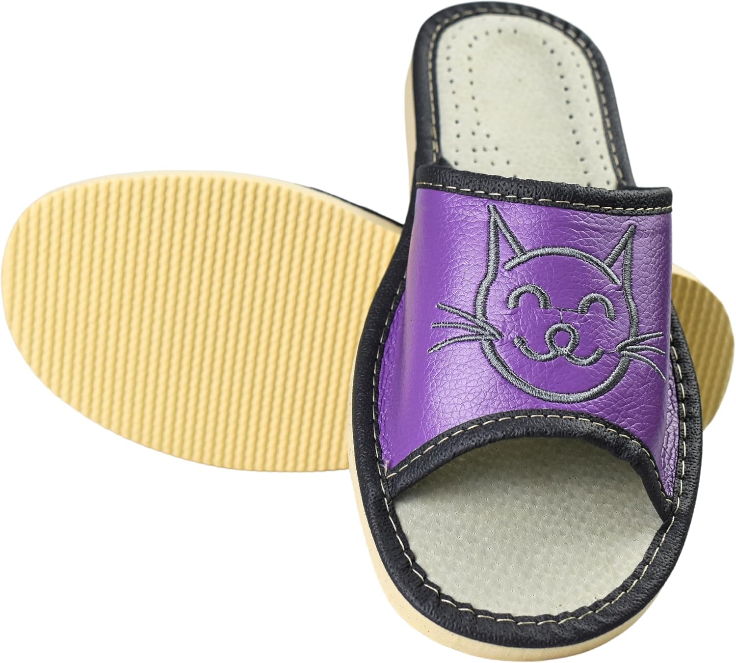 Thumbnail 2 de APREGGIO Chaussons en cuir 36–41
