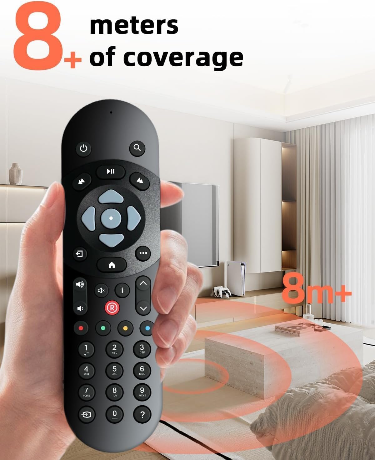 Detalle 2 de Glitfix Ersatz Fernbedienung für Sky Q Receiver – Plug & Play, 10 m Reichweite