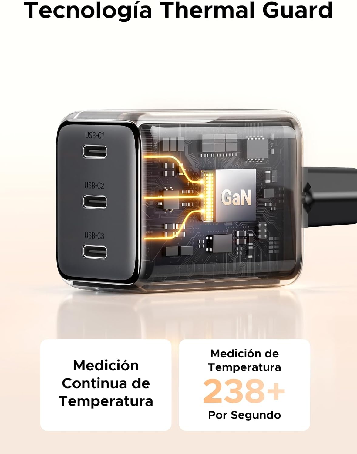Thumbnail 4 de UGREEN Zapix 30W Cargador USB-C 3 puertos