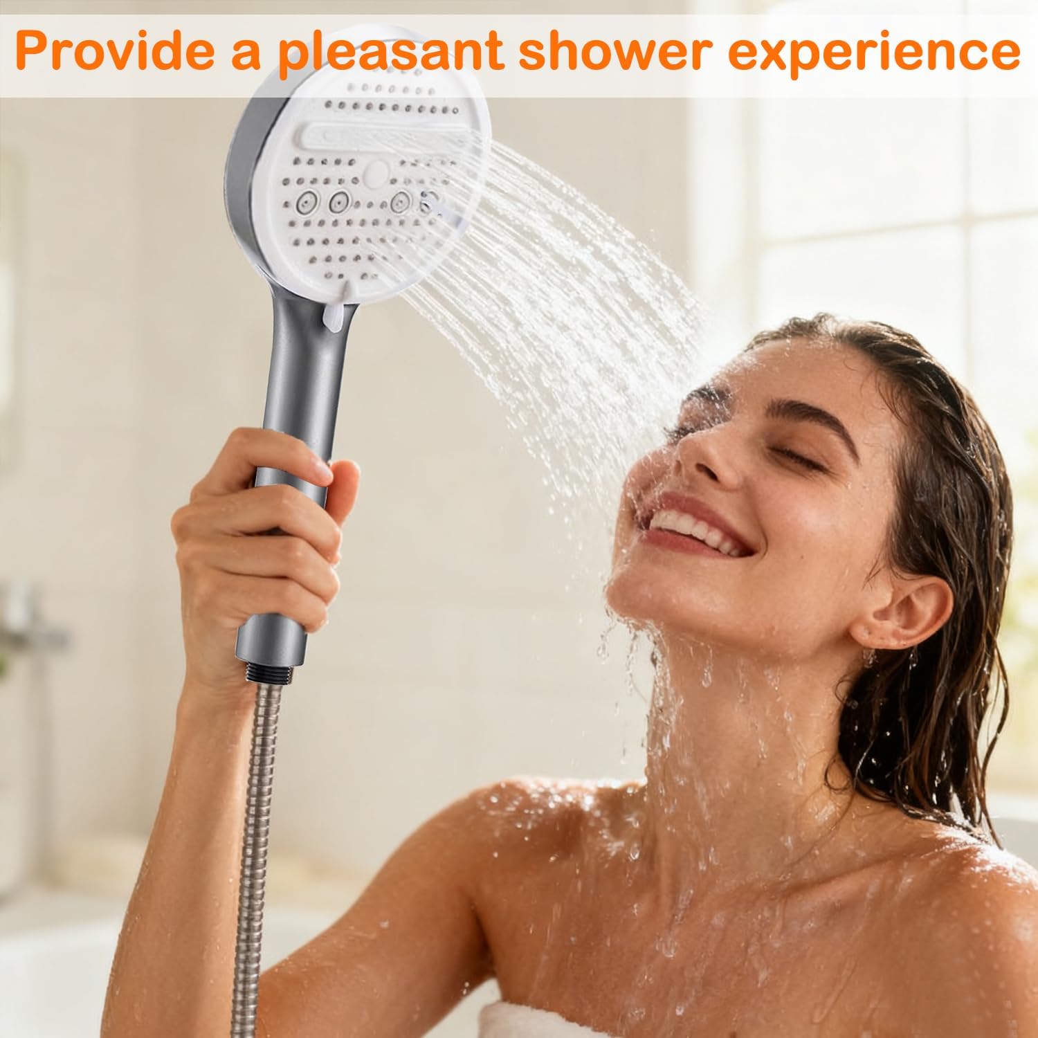 Thumbnail 6 de Fenxyo Shower Head with 1.5M Hose Combo: High-Pressure Handheld with 5 Modes