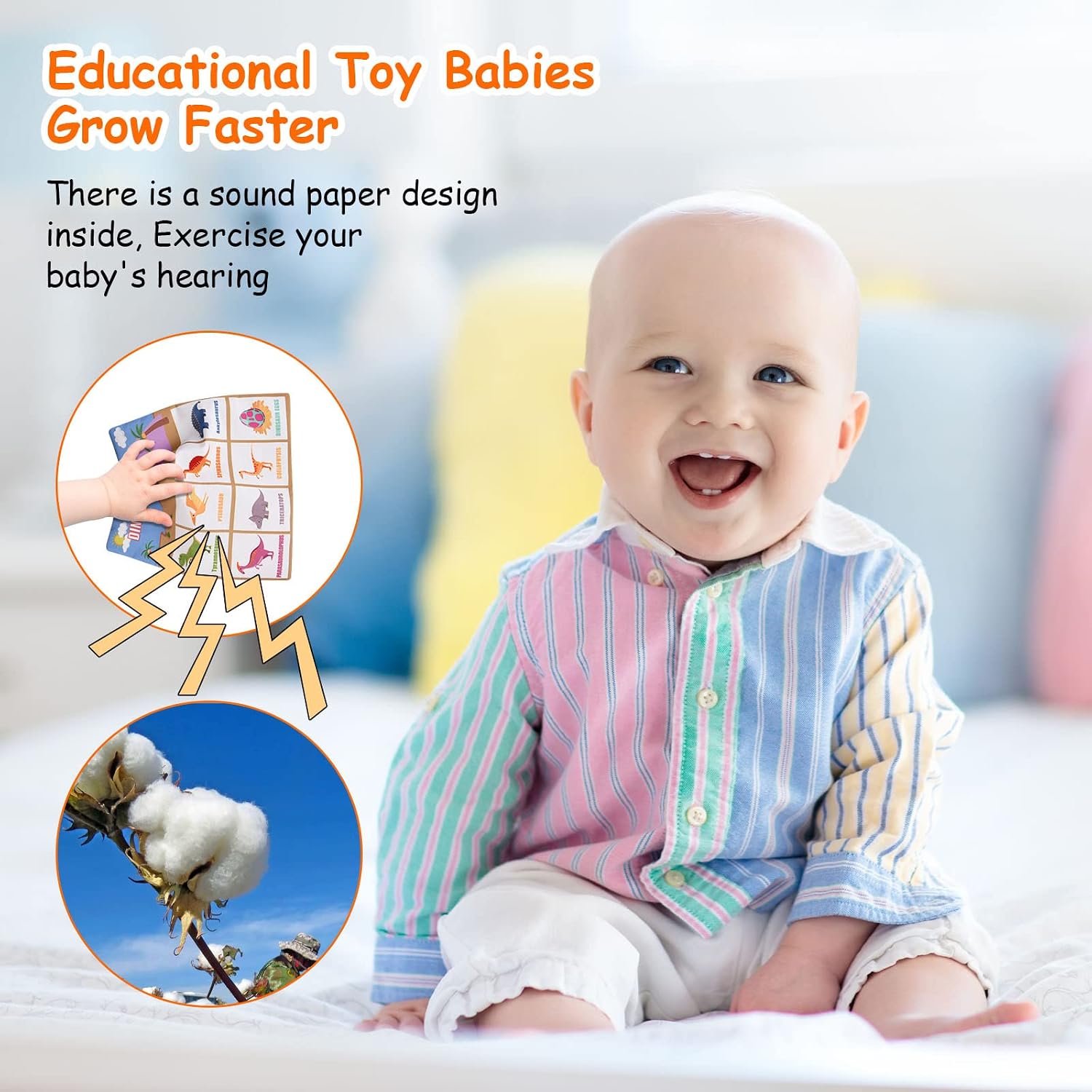 Thumbnail 4 de Vicloon Baby Tissue Box Toy, Sensorik-Spielzeug