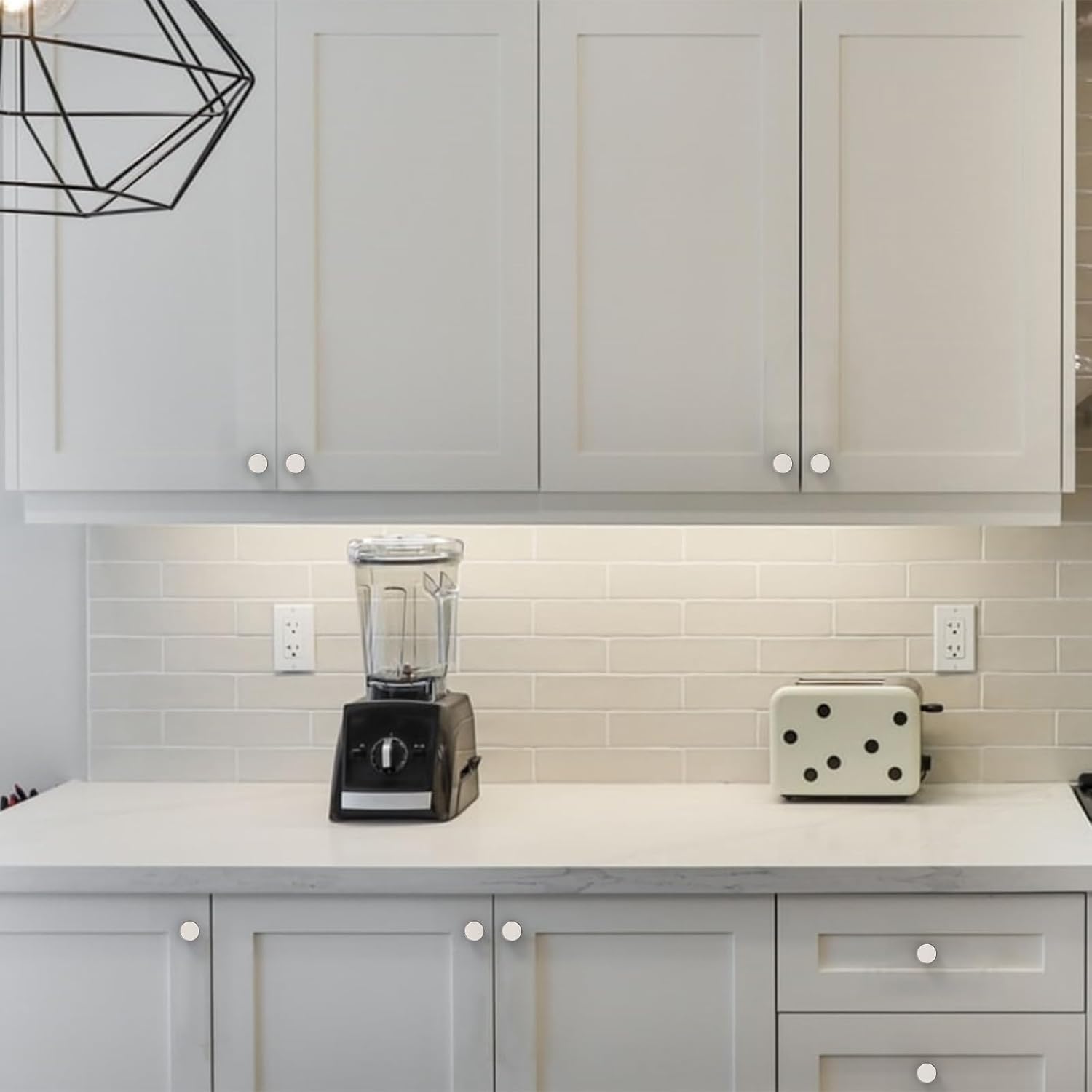 Thumbnail 4 de Amerdeco 1.2in Brushed Nickel Cabinet Knobs