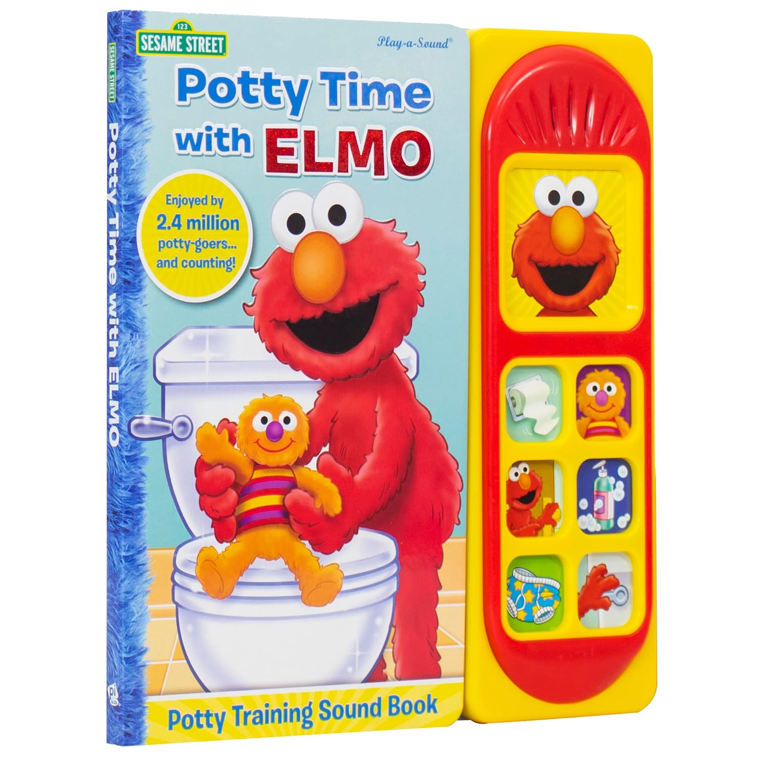 Detalle de PI Kids Sesame Street Potty Time with Elmo Sound Book, 7 Play-a-Sound Buttons