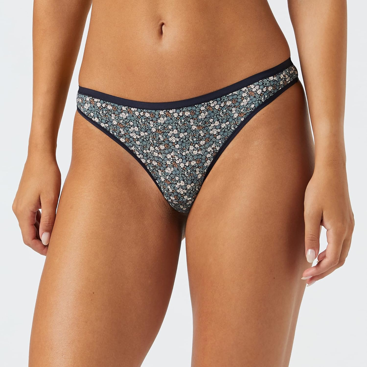 Detalle de Amazon Essentials Women's Breathable Cotton Thong Underwear, Pack of 6