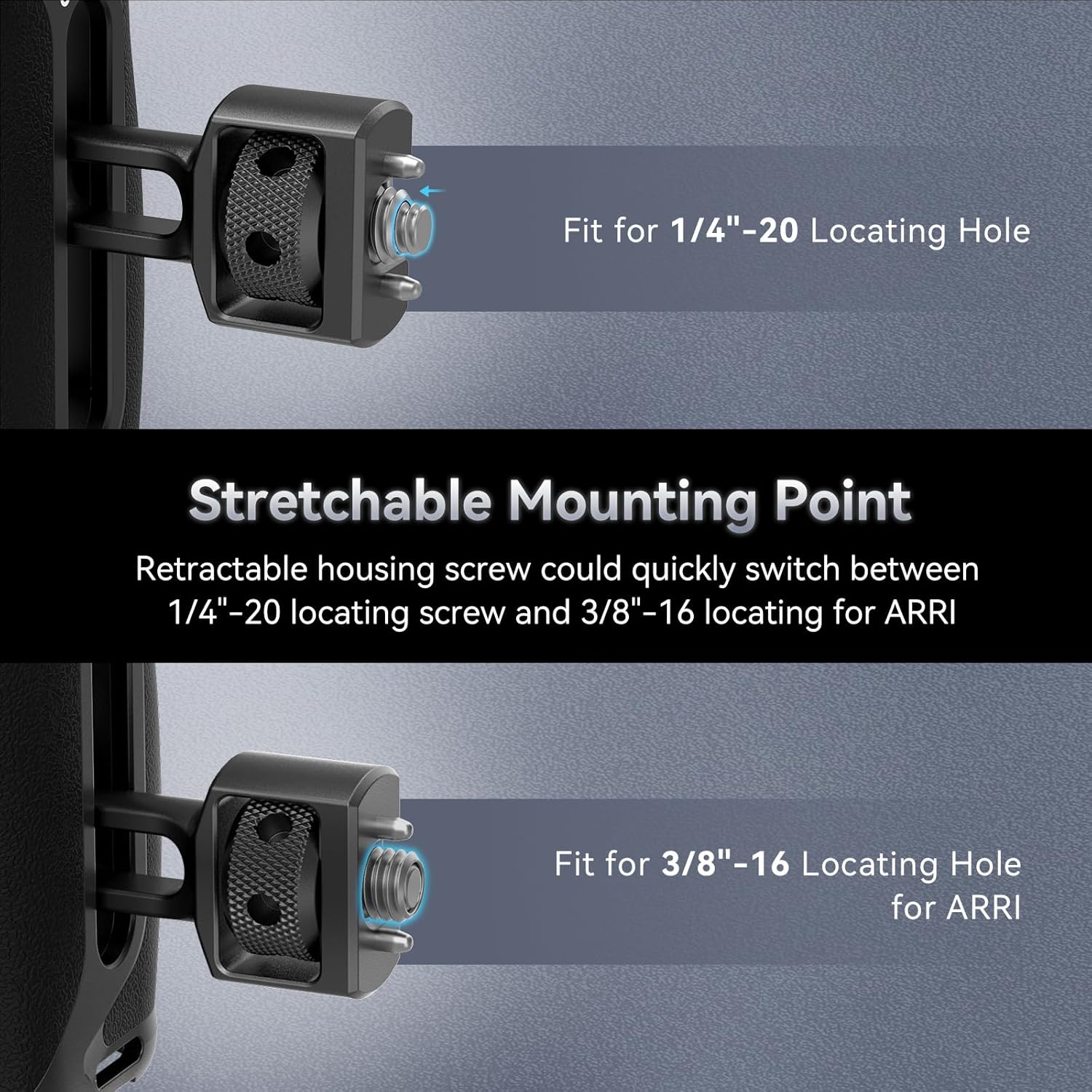 Detalle de SMALLRIG Seitengriff 36 mm Verstellweg
