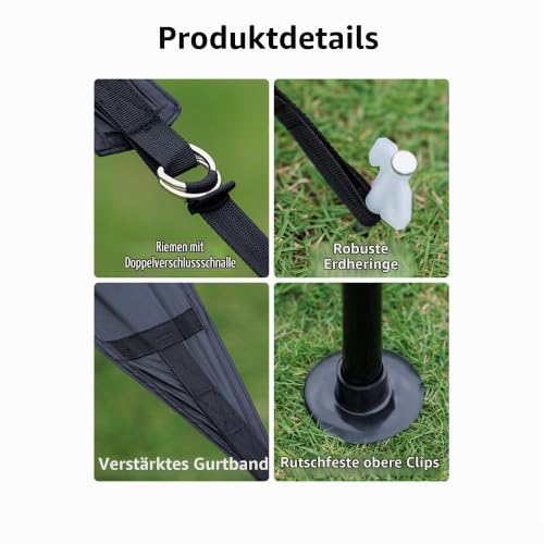Thumbnail 8 de Windhike Blackdog Camping Zeltplane 26/60 m² Schattenfläche – robustes Tarp mit UV-Schutz