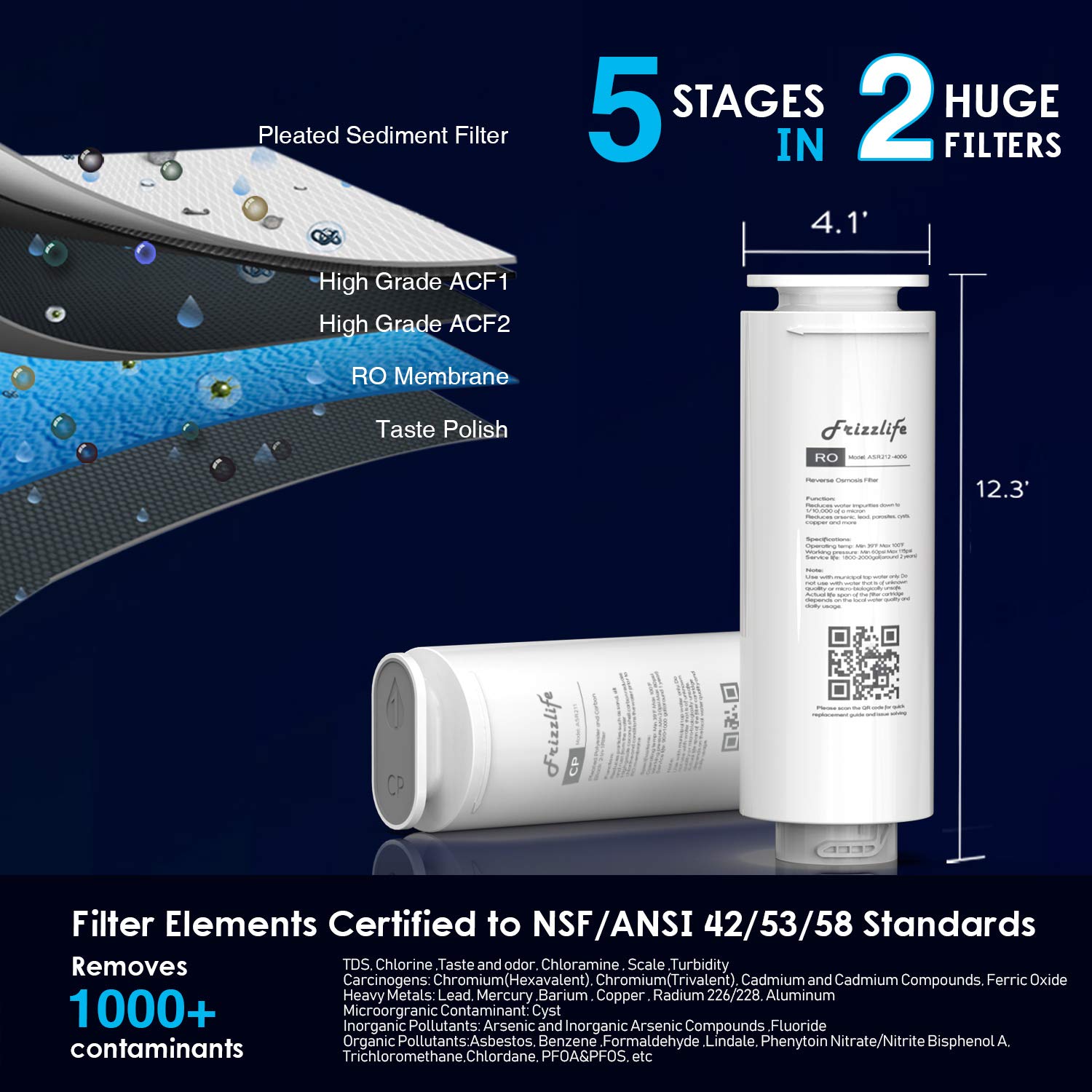 Thumbnail 1 de Frizzlife PD400 Tankless RO System