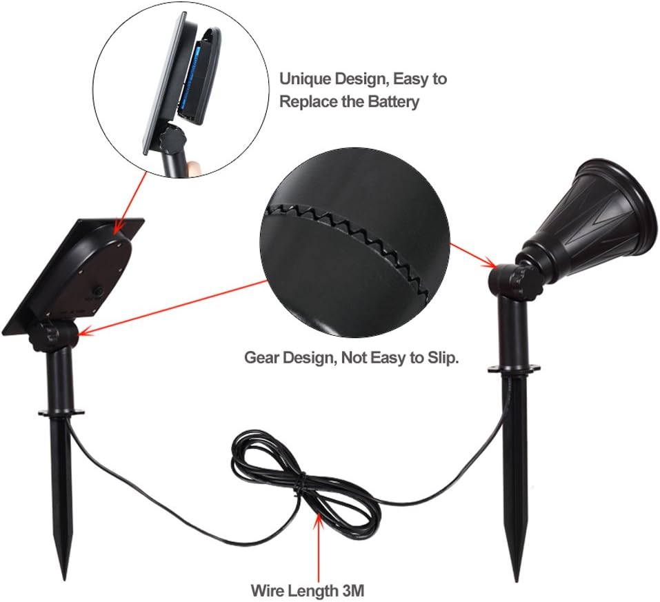Thumbnail 1 de T-SUN Solar spotlights 7 LED IP55 180°