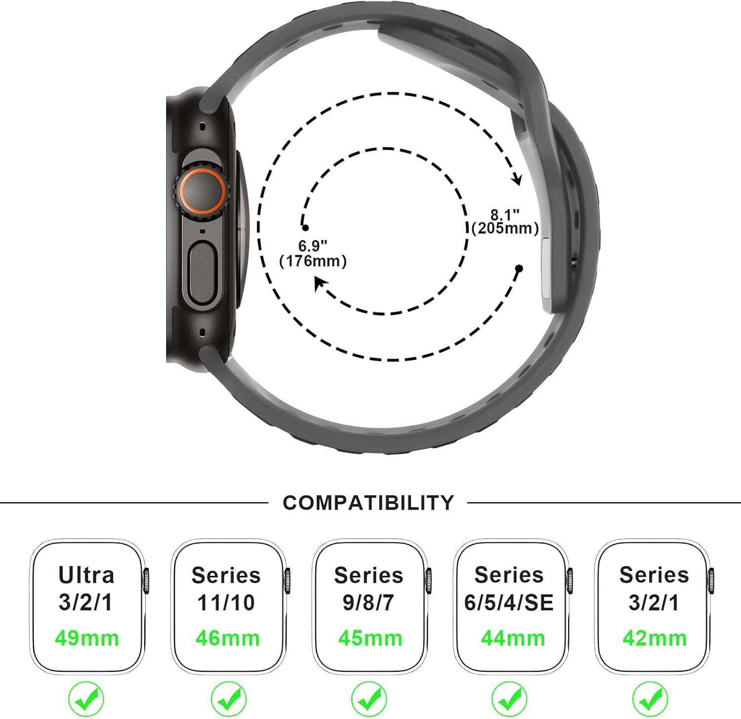 Thumbnail 4 de Anlinser sport straps Silicone loop