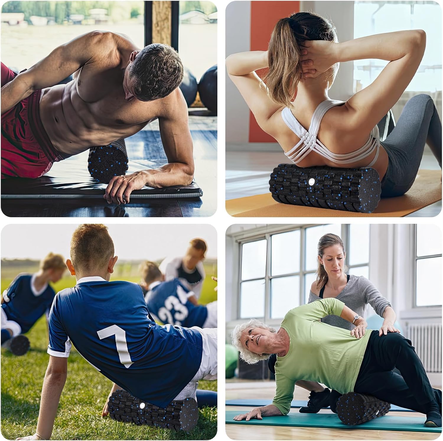 Thumbnail 6 de 3D Faszienrolle Set – 4‑in‑1 Faszien-Training mit Wirbelsäulen‑Rolle, Duoball, Mini‑Rolle und Ball