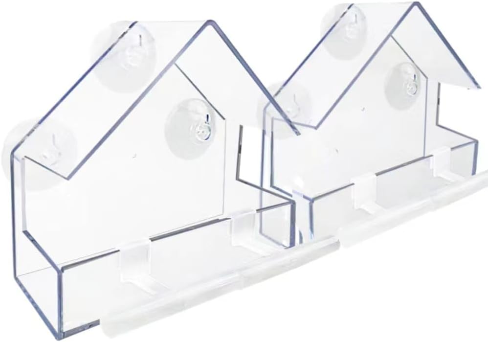 Detalle de WLLKOO Window Bird Feeder 4 Pack