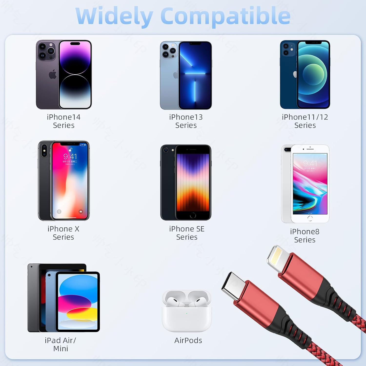 Thumbnail 5 de iPhone Charger 1.8m USB‑C to Lightning cable 3‑pack