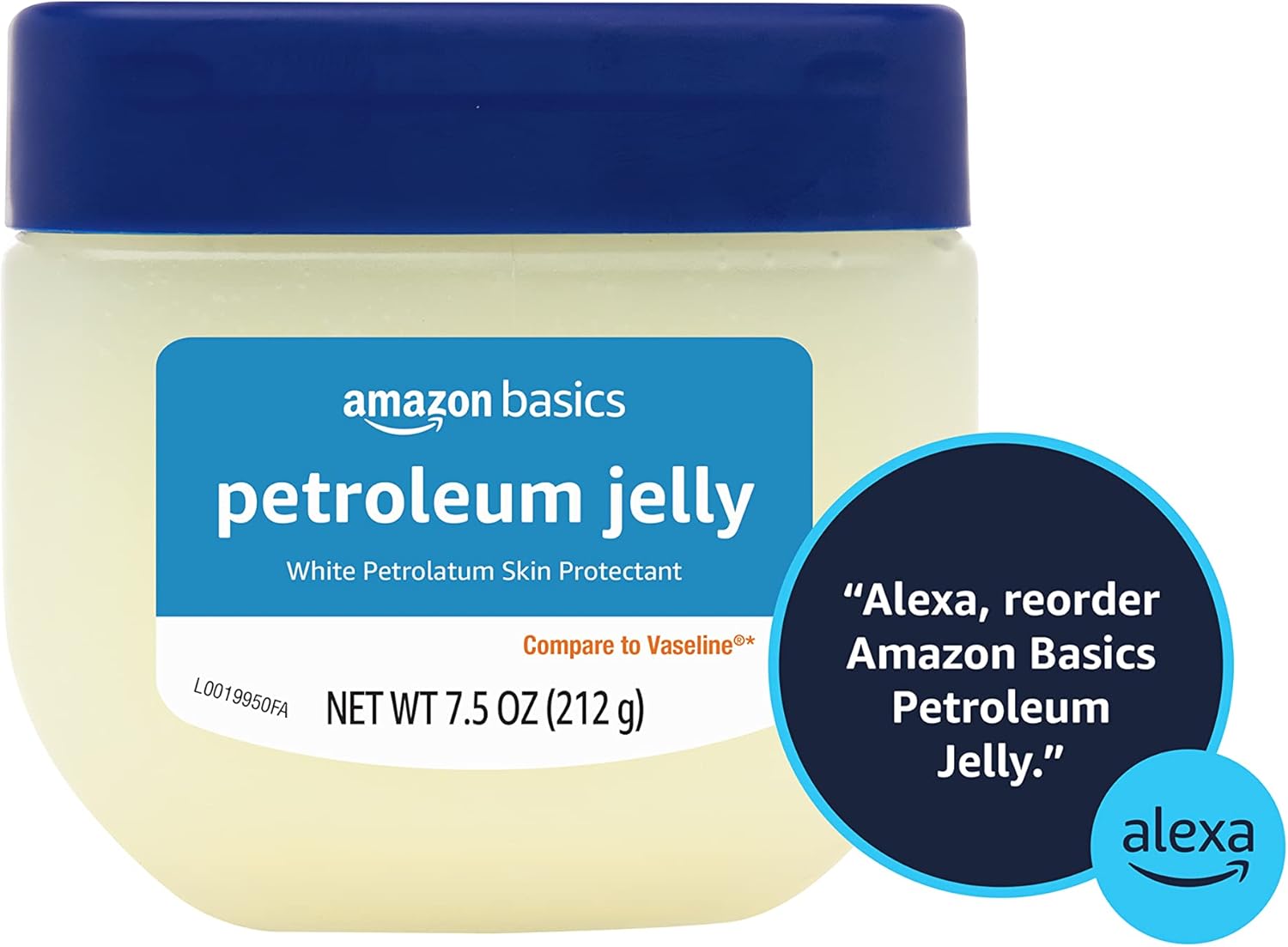 Detalle de Amazon Basics Petroleum Jelly 7.5 oz: Fragrance-Free Skin Protector