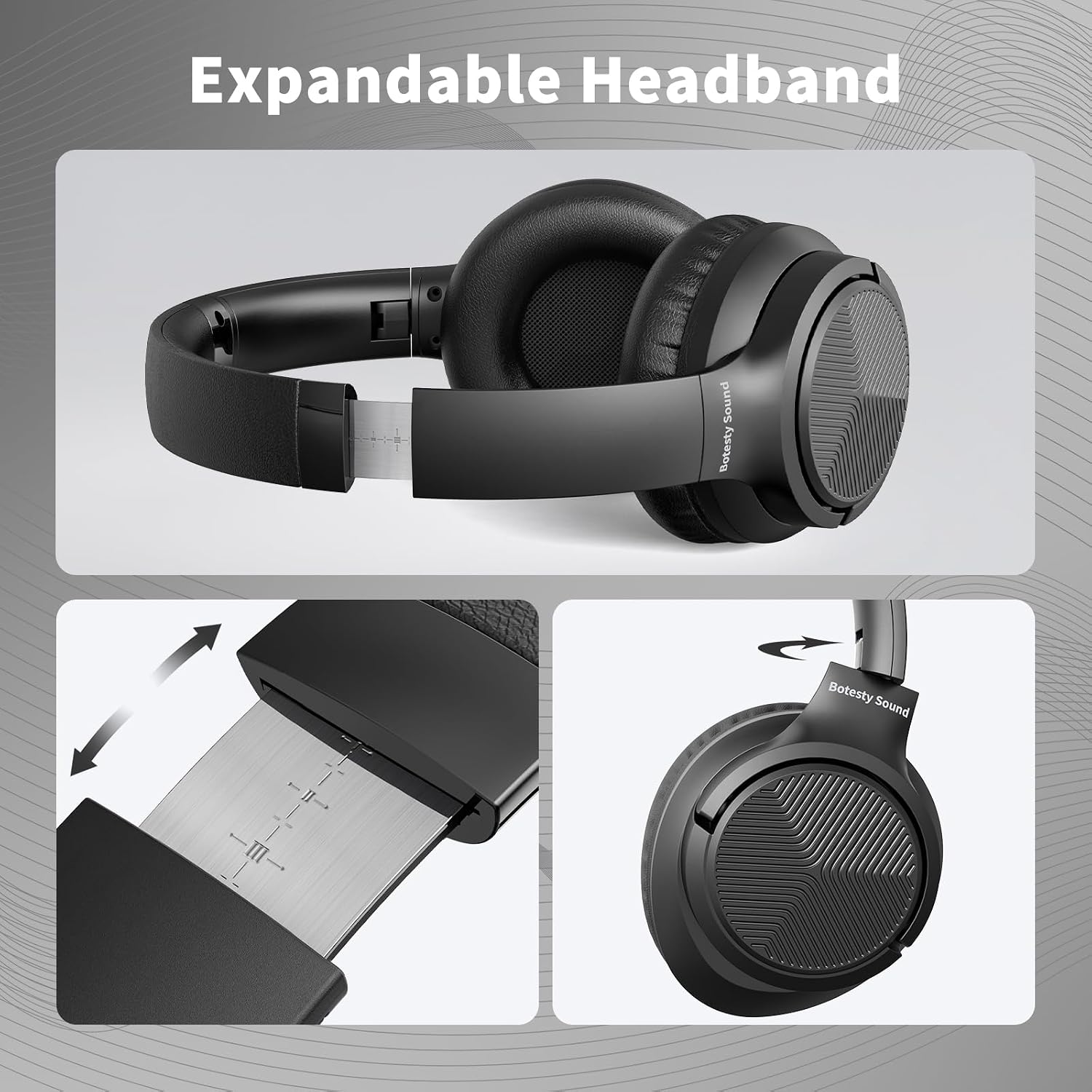 Detalle 1 de Botesty Sound Headphones Wired with Mic
