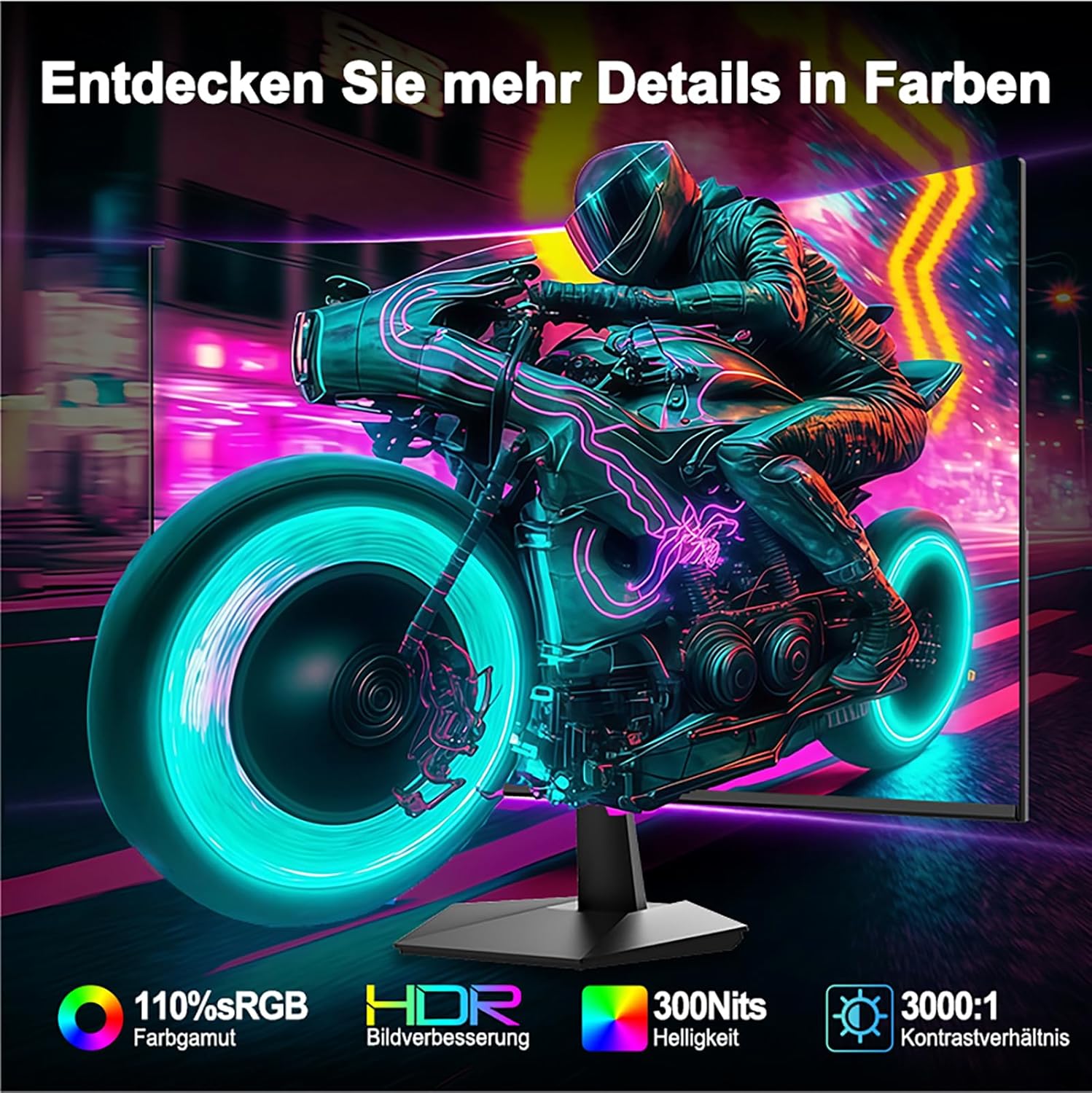 Detalle de Minifire MFG27C1L 27" Curved Gaming Monitor 160Hz