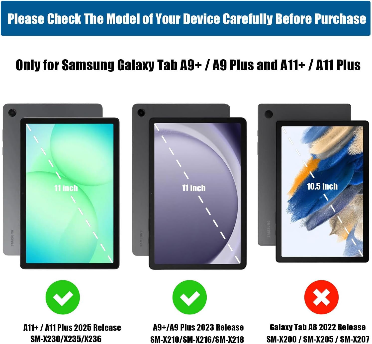 Detalle 2 de Sonlaryin Galaxy Tab A11 Plus case 11 inch