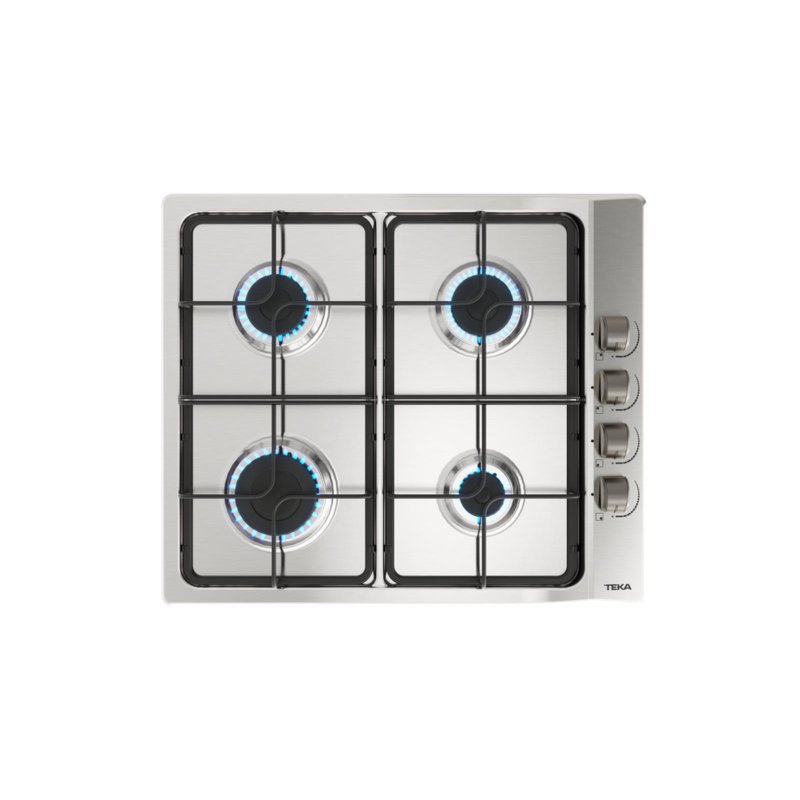 Detalle 2 de Placa de gas Teka E/60.3 40 – Acero inoxidable, 60 cm, 4 fuegos