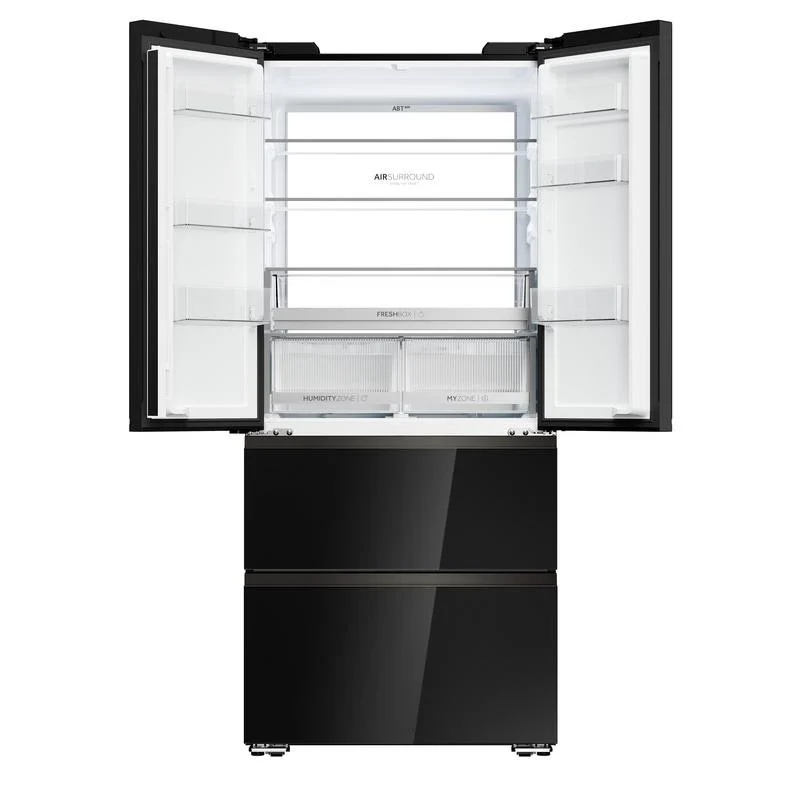 Detalle de Haier HFKR7819DNGB No Frost 190 cm, 468 L, Frigorífico 4 Puertas en Negro