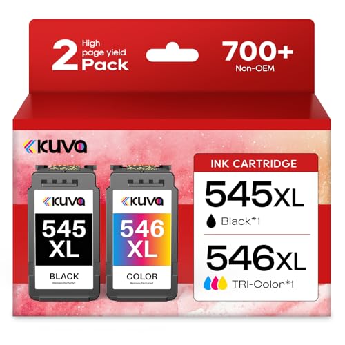 Detalle de Kuva PG-545XL CL-546XL Cartouche d'encre Remplacement pour Canon – lot XL