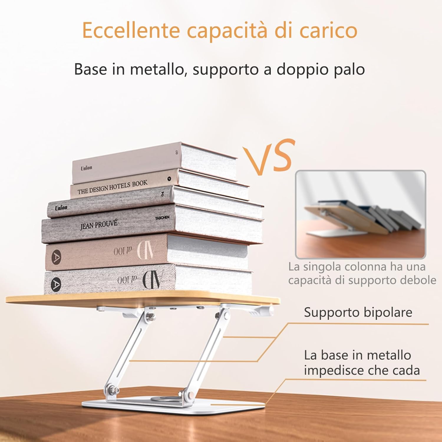 Thumbnail 3 de POLESTO Porta Libri regolabile 4 kg 📚