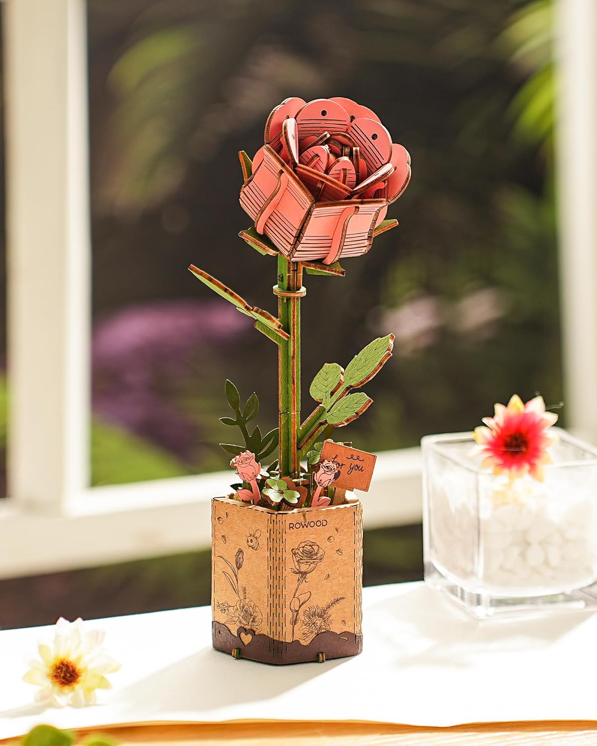 Thumbnail 5 de ROWOOD 3D Puzzle Pinke Rose 🧩