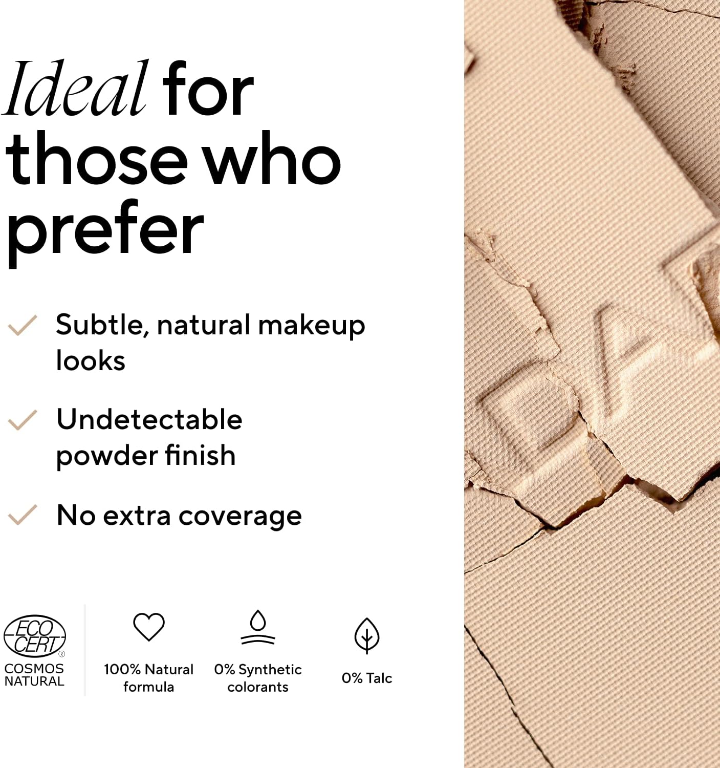 Detalle de MÁDARA Organic Skincare Air Equal Soft Silk Mineral Powder #2 Beige 9g – Poudre fixatrice satinée, sans talc
