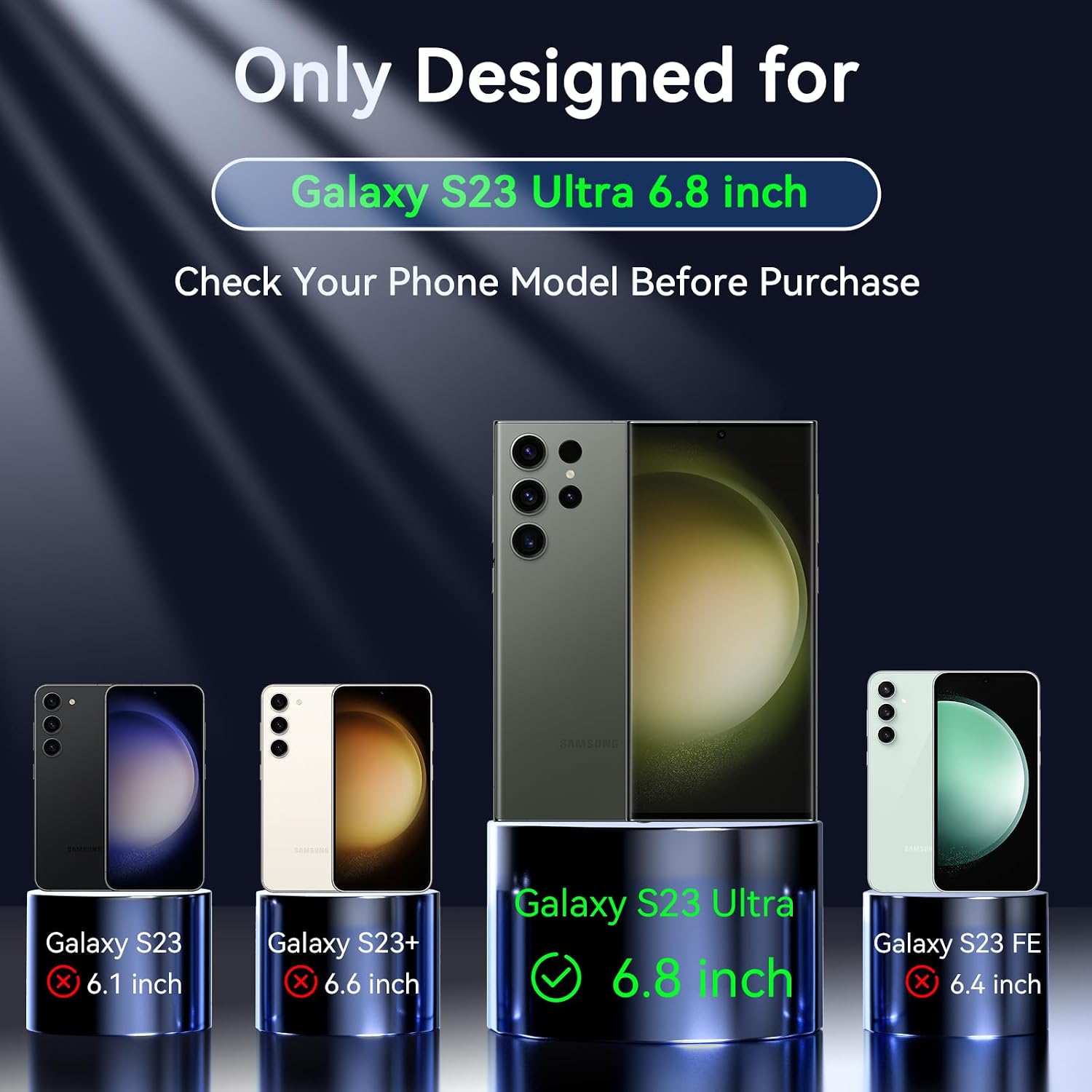 Thumbnail 6 de BESINPO Magnetische Hülle für Samsung Galaxy S23 Ultra mit MagSafe & 9H-Displayschutz (militärischer 360°-Schutz) – Schwarz