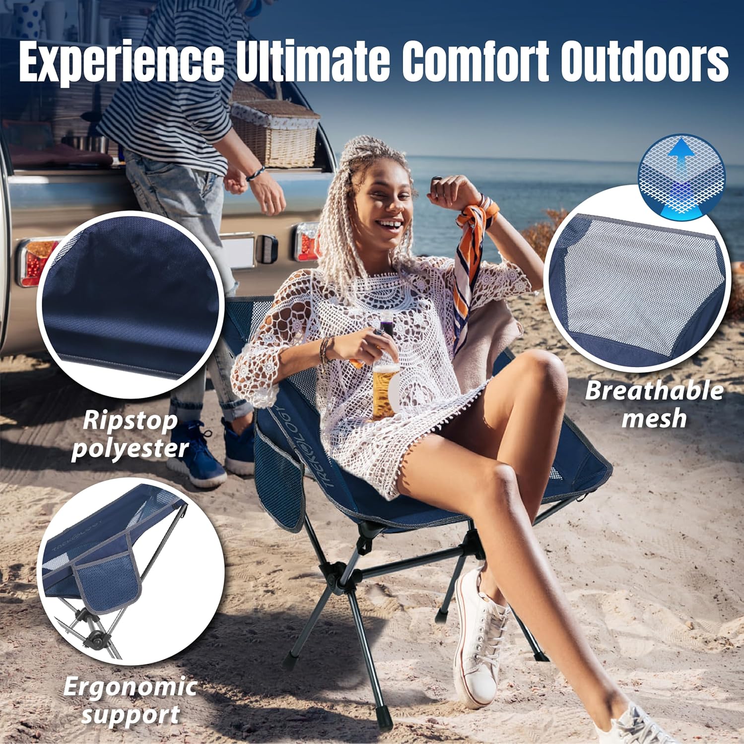 Thumbnail 4 de TREKOLOGY YIZI GO Camping Chair – Ultra-light, Compact Foldable Seat for Outdoors
