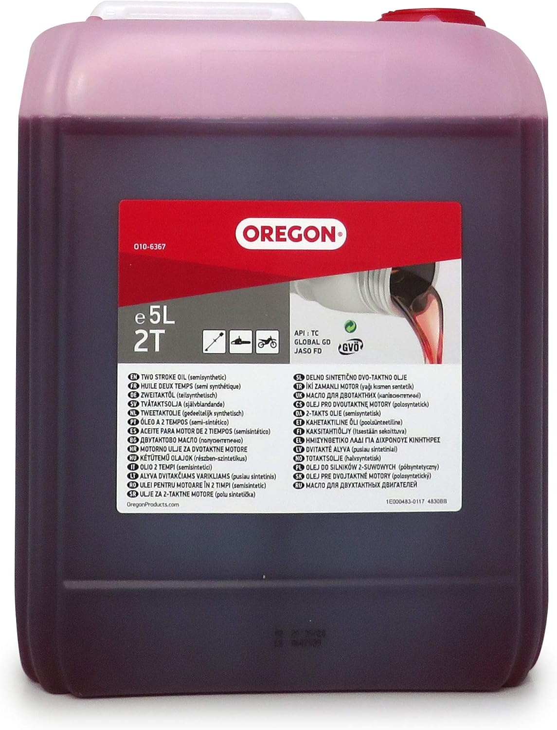 Thumbnail 2 de Oregon halbsynthetisches 2-Takt-Motorenöl 2T (1-Liter-Dosierflasche)