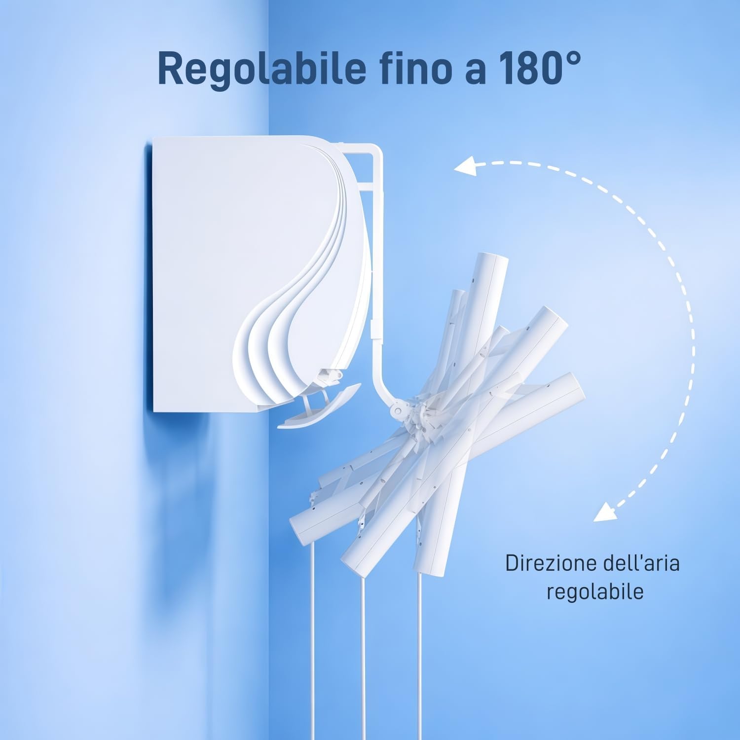 Detalle de chochoyah Deflettore Condizionatore, Deflettore Aria Condizionata Regolabile in Alluminio e ABS