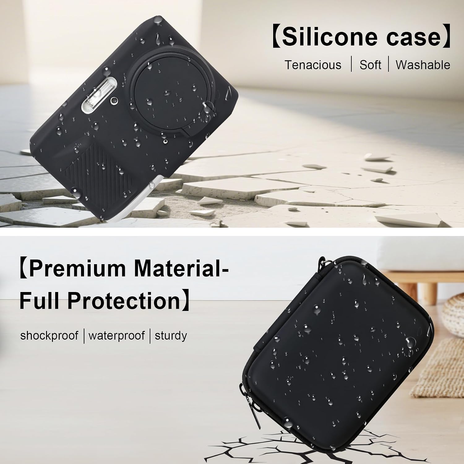Thumbnail 5 de Elonbo Camera Case for Kodak PIXPRO FZ45: Hard Case + Silicone Cover