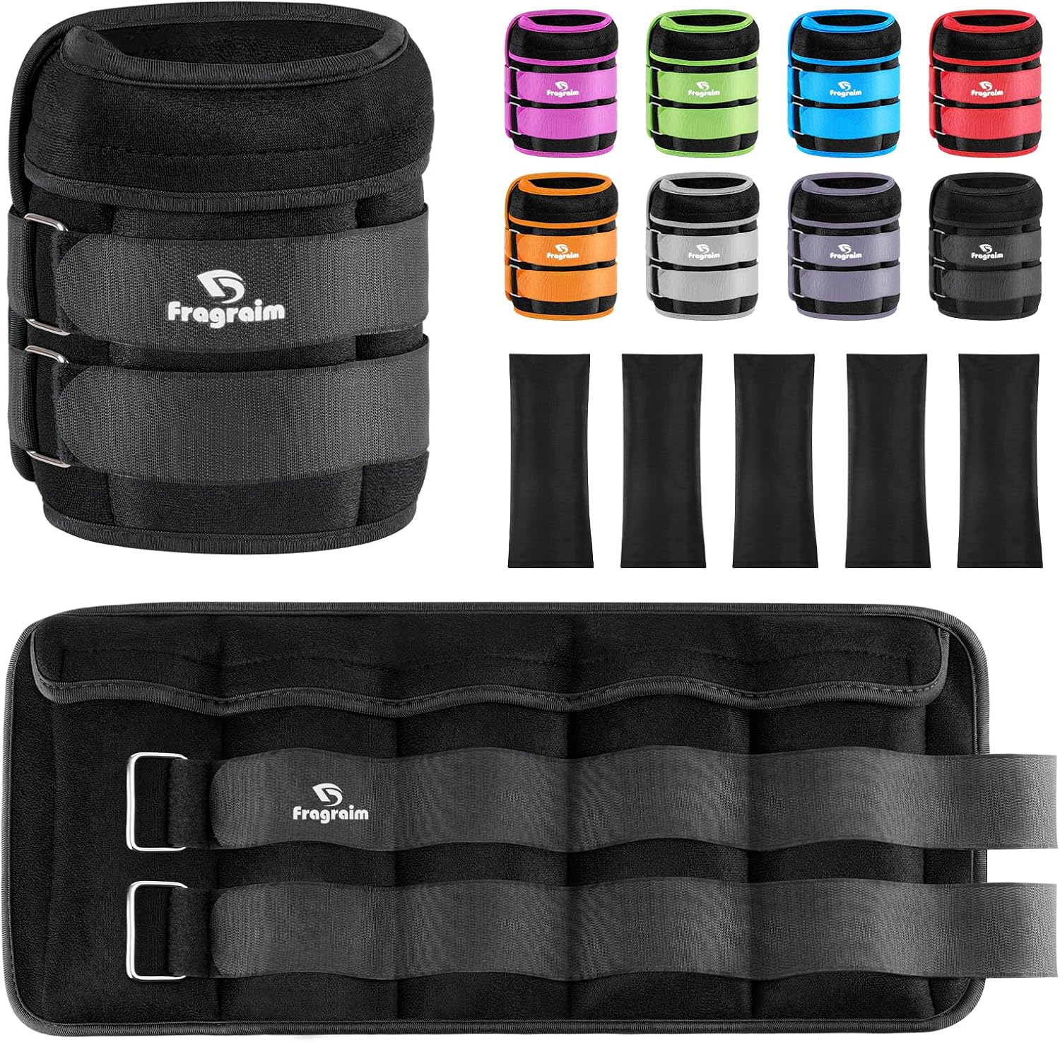 Detalle de Adjustable Ankle Weights 1โ20 lbs Pair ๐