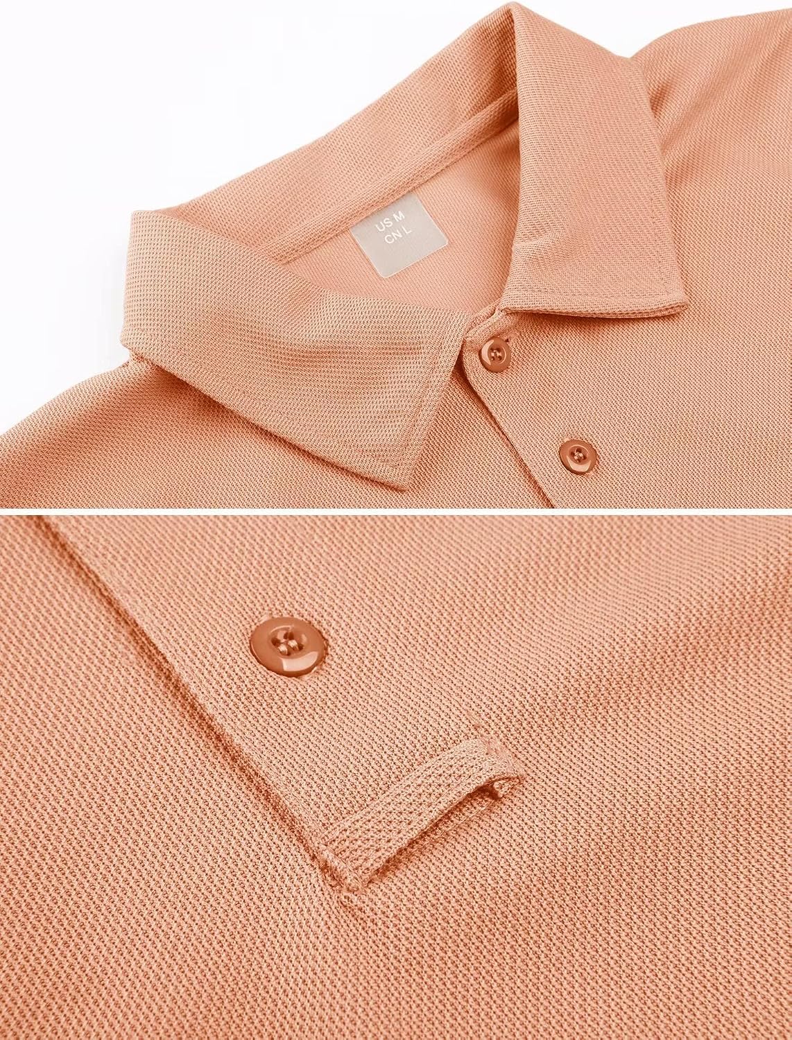Detalle de MAGCOMSEN Men's Polo Shirt Quick-Dry Performance Short Sleeve Polo Shirt