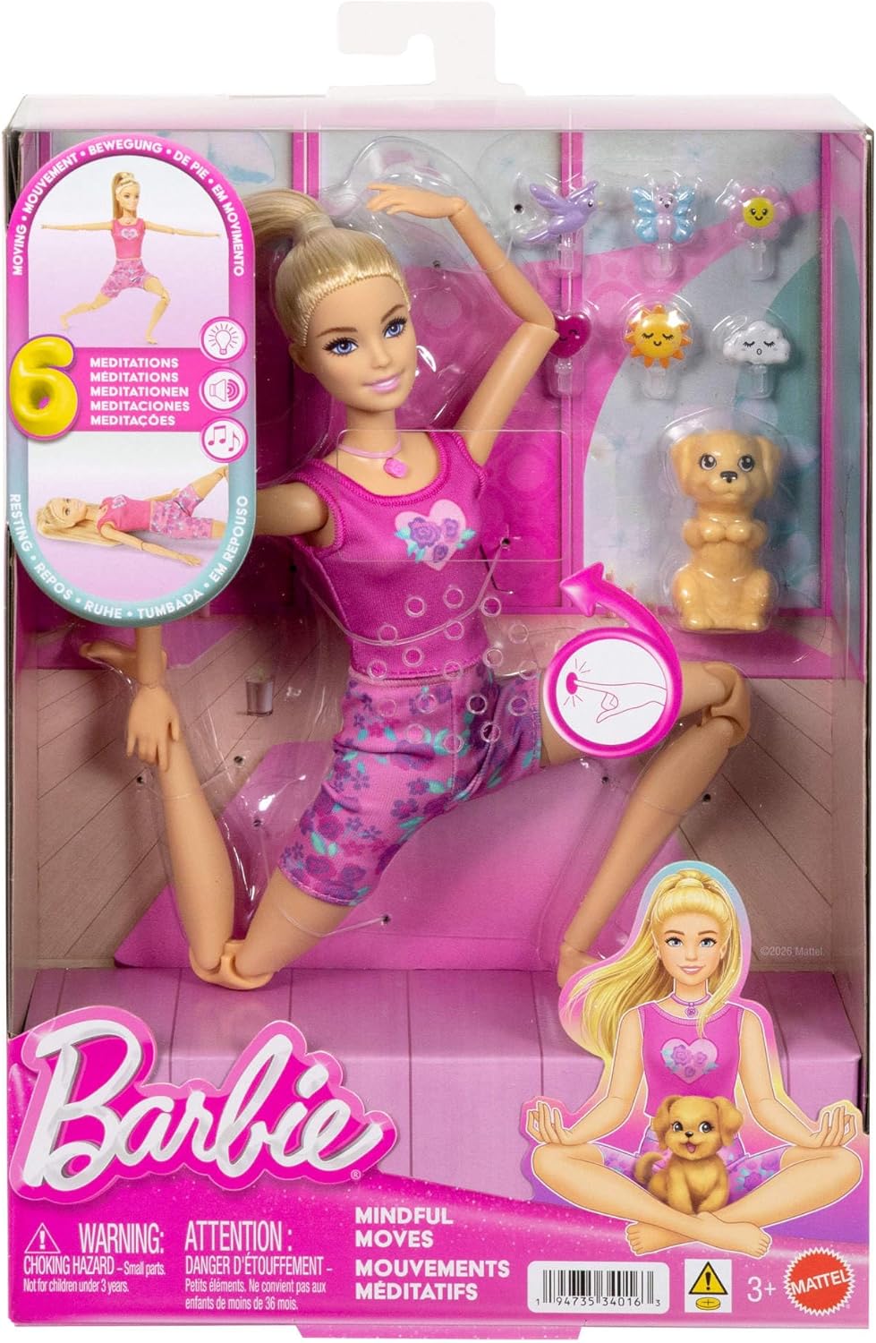 Thumbnail 1 de Barbie Movimenti Consapevoli: bambola yoga con 6 meditazioni guidate e accessori