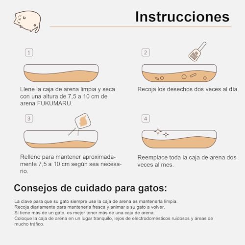 Thumbnail 6 de FUKUMARU Arena de Tofu para Gatos 5.4 kg: arena aglomerante, polvo mínimo y control de olores