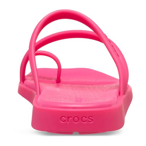 Detalle de Crocs Women's Miami Toe Loop Sandals in Dragon Fruit (UK 9)