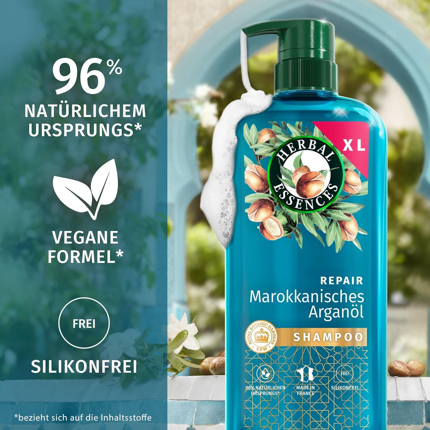 Detalle de Herbal Essences Repair Marokkanisches Arganöl Shampoo 650 ml – Intensive Pflege für geschädigtes Haar