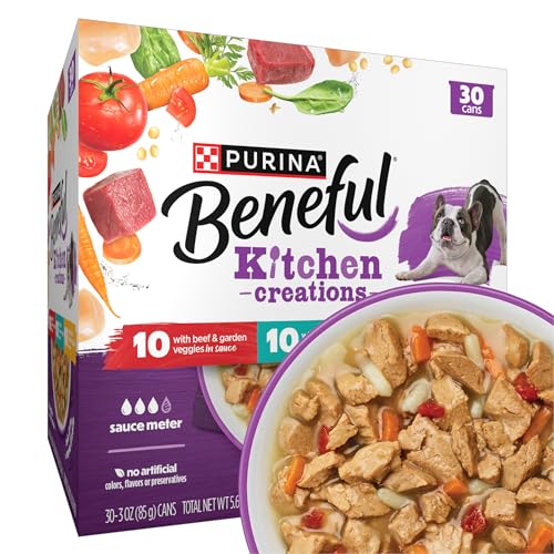 Imagen de Purina Beneful Kitchen Creations Wet Dog Food Variety Pack (30 x 3 oz Cans) en OfertitasTOP