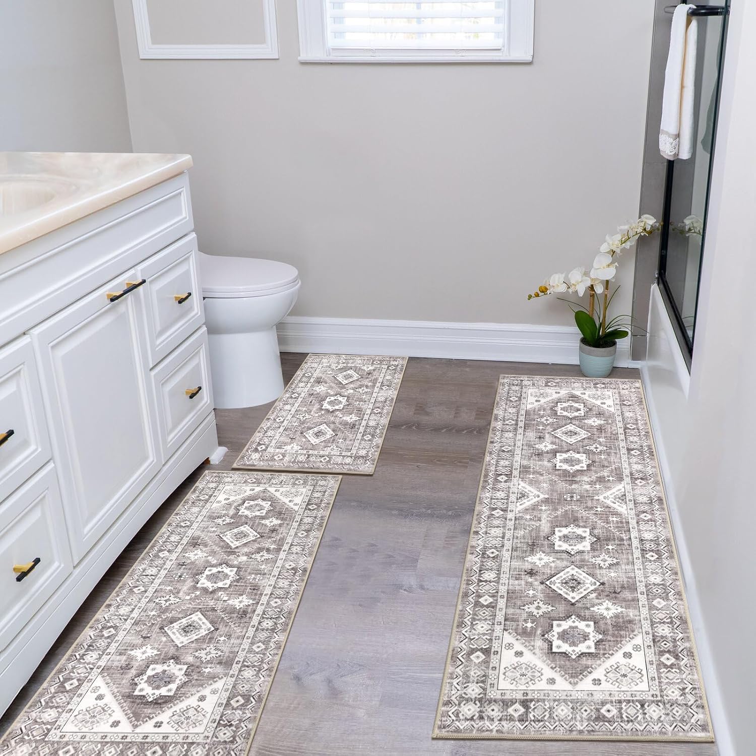 Thumbnail 5 de HEBE Boho Kitchen Rug Sets 3 Piece 20x59 Runner