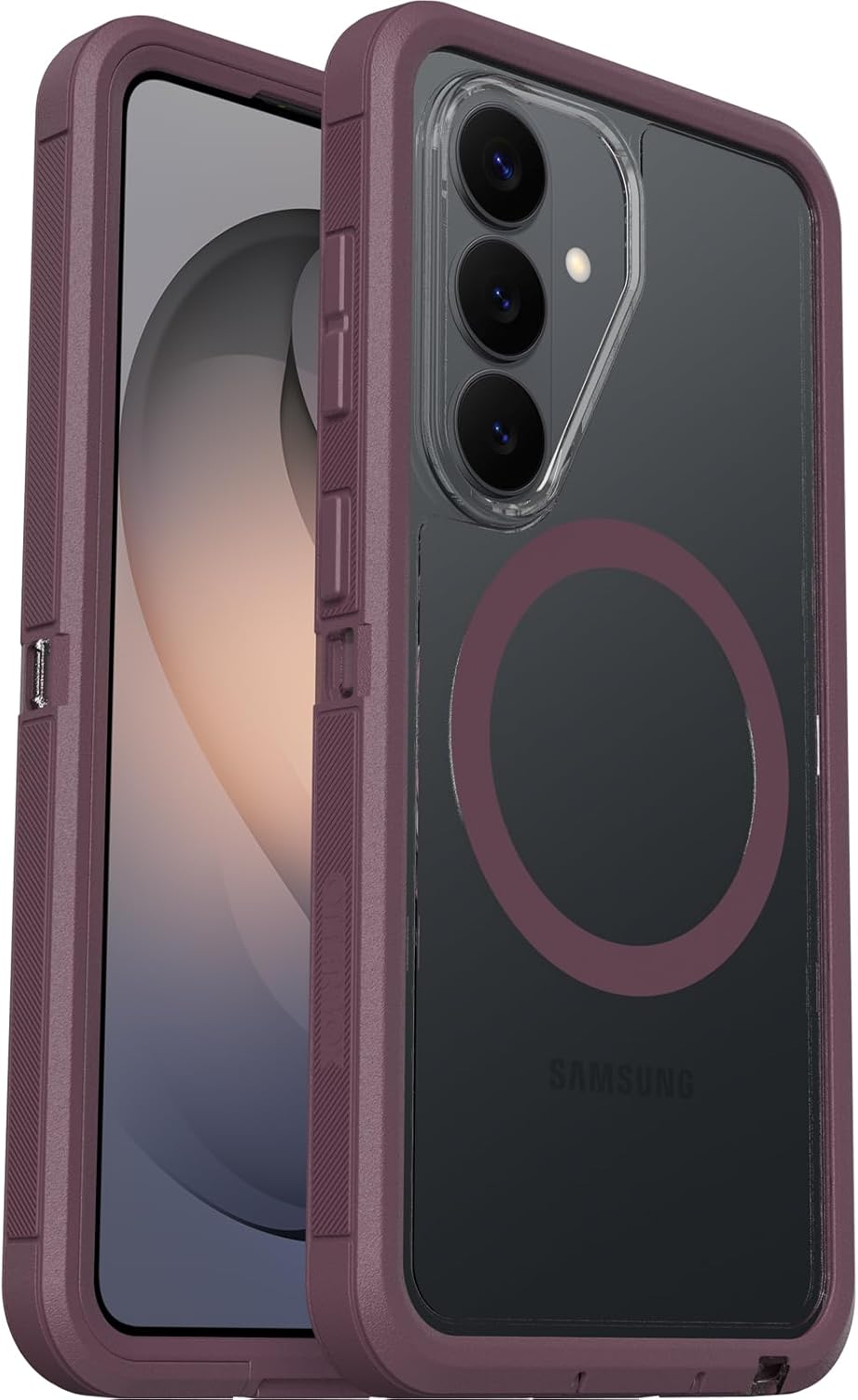 Thumbnail 6 de OtterBox Defender Series XT Clear con Magneti per Samsung Galaxy S25 – 7x MIL-STD-810G, trasparente/viola